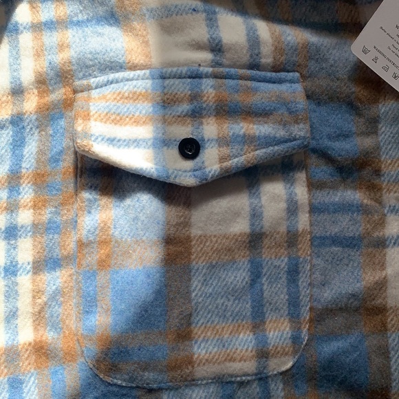 NWT, Plaid, Shacket XXL long sleeve button down perfect for fall - Picture 10 of 12
